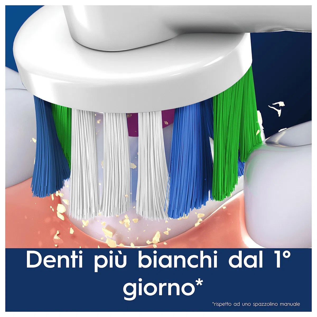 Oral-B 3D White Testine Spazzolino Elettrico, Confezione da 8 Testine di Ricambio per Spazzolino Elettrico Oral B, Sbiancanti, Con Esclusiva Coppetta Lucidante per Rimuovere le Macchie Superficiali