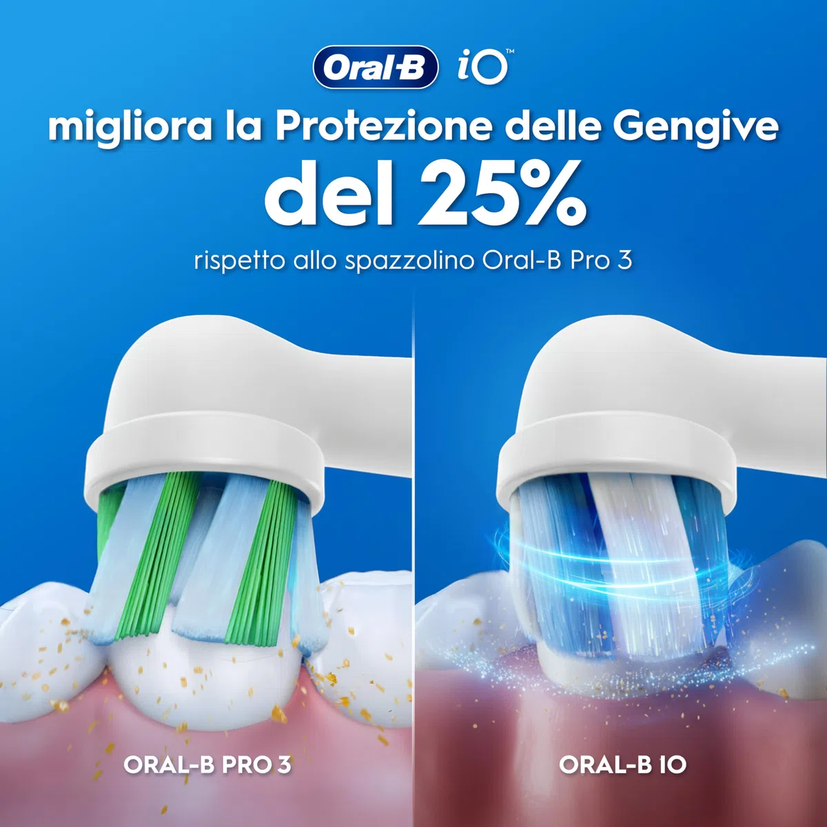 Oral-B Spazzolino Elettrico iO 2 Verde, 1 Testine Di Ricambio, Spazzolino Elettrico Ricaricabile, Pulizia Denti Efficace, Sensore Di Pressione, Delicato Sulle Gengive, Custodia Da Viaggio