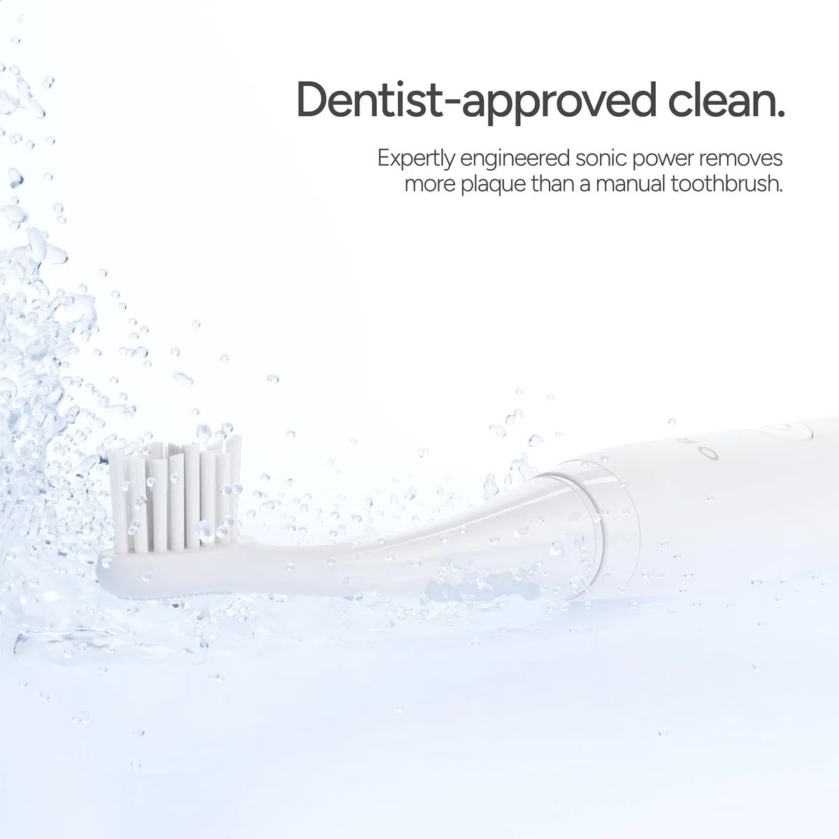 Ordo Lite Sonic Spazzolino da denti elettrico con 35.000 impulsi al min, doppia modalità, batteria oltre 5 settimane, timer intelligente, impermeabile, USB C, neve