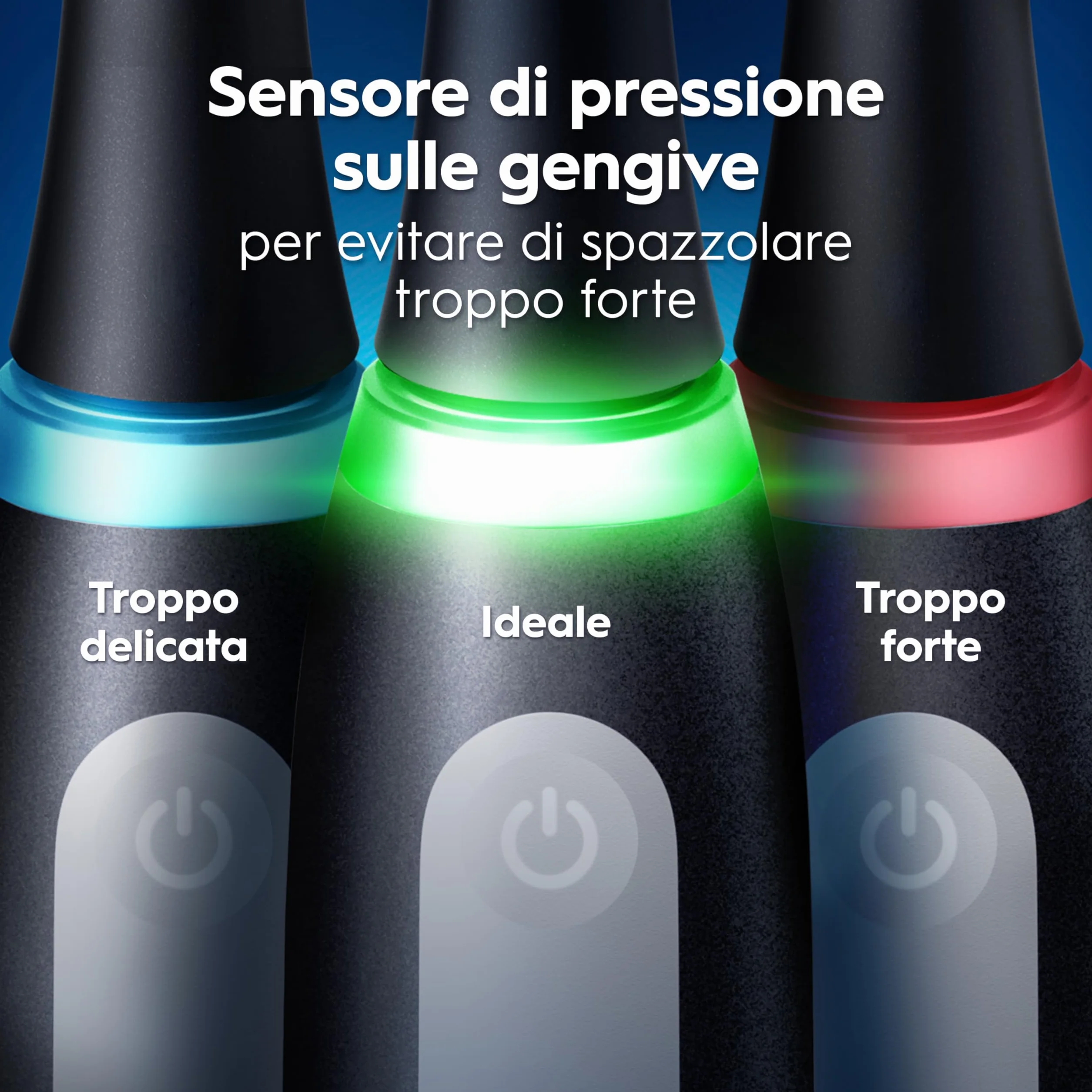 Oral-B iO 3 Spazzolino Elettrico, 1 Testina di Ricambio, Custodia, Nero - 1 Testine di Ricambio per Spazzolino Elettrico, Ricaricabile, Custodia Viaggio + 1 Dentifricio Advanced Protezione Sensibilità