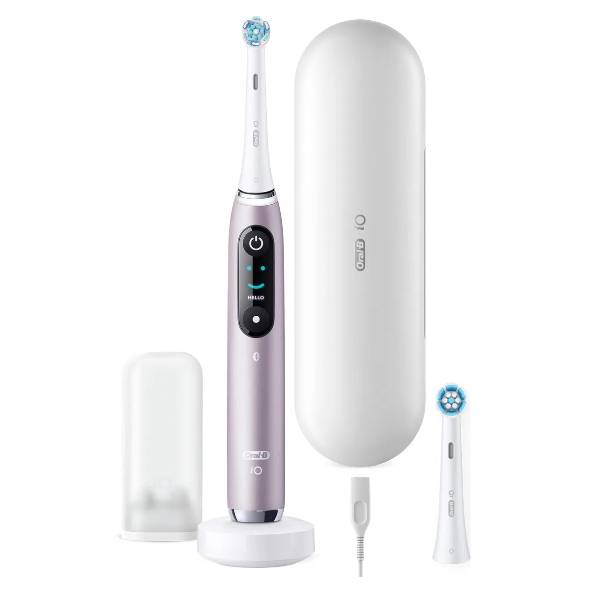 Oral-B iO Series 9N Rose Quartz mit Extra Aufsteckbürste elektrische Zahnbürste