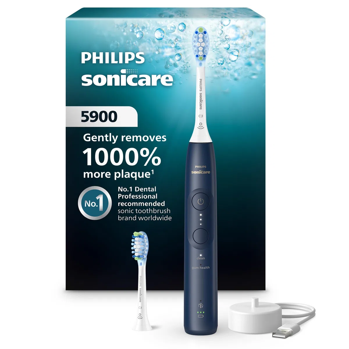 Philips Sonicare 5900 Spazzolino da denti ricaricabile Blu marino