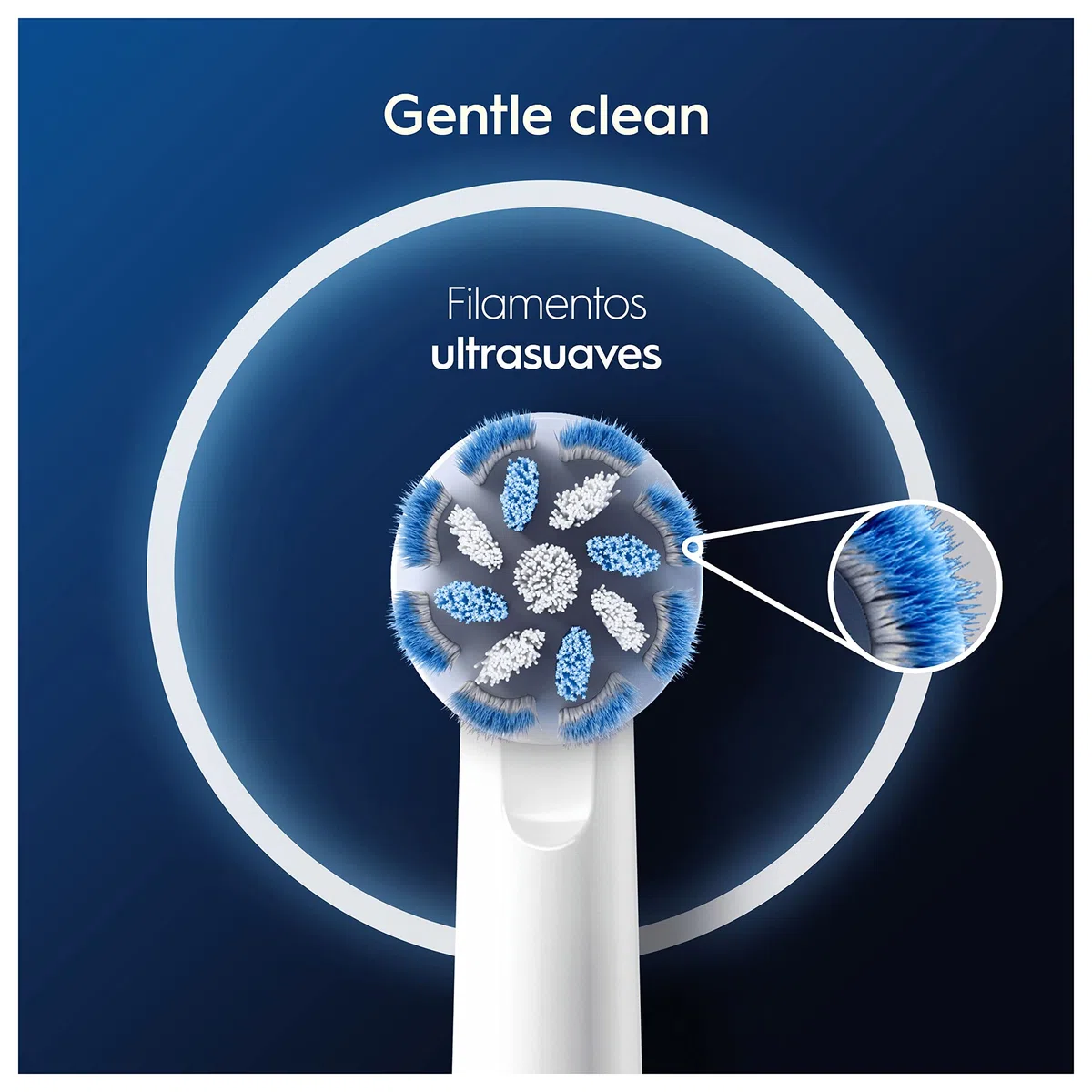 Oral-B Testine di Ricambio Sensitive Clean, Bianche, 12 Ricambi - 12 Testine di Ricambio per Spazzolino Elettrico, Rotonde Originali, Confezione Adatta alla Buca delle Lettere