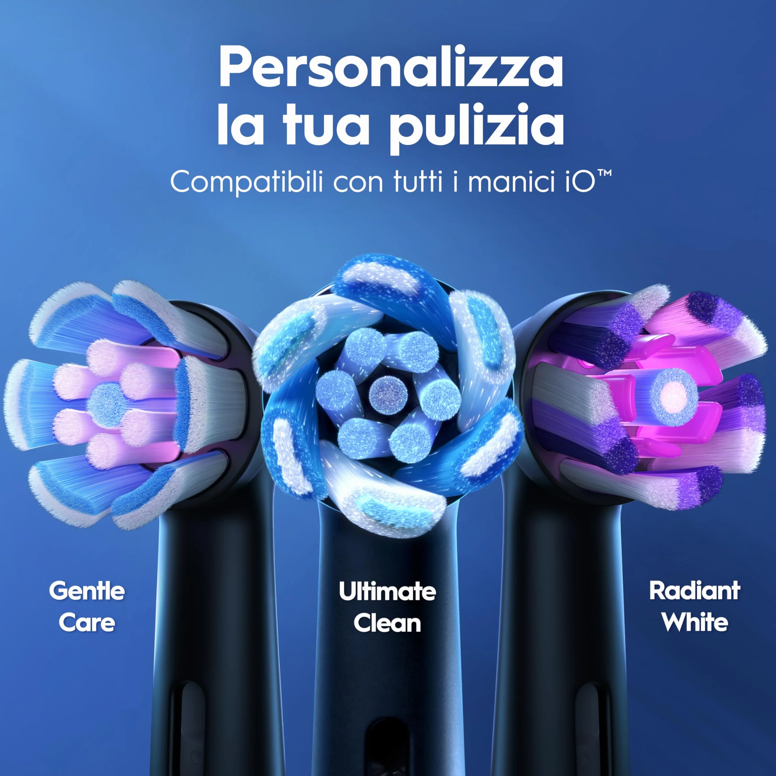 Oral-B iO 2 Spazzolino Elettrico Nero, 1 Testina Di Ricambio per Spazzolino Elettrico, Caricatore, Custodia Da Viaggio + 1 Dentifricio Oral B Advanced Rigenera Smalto, Pulizia Denti Efficace