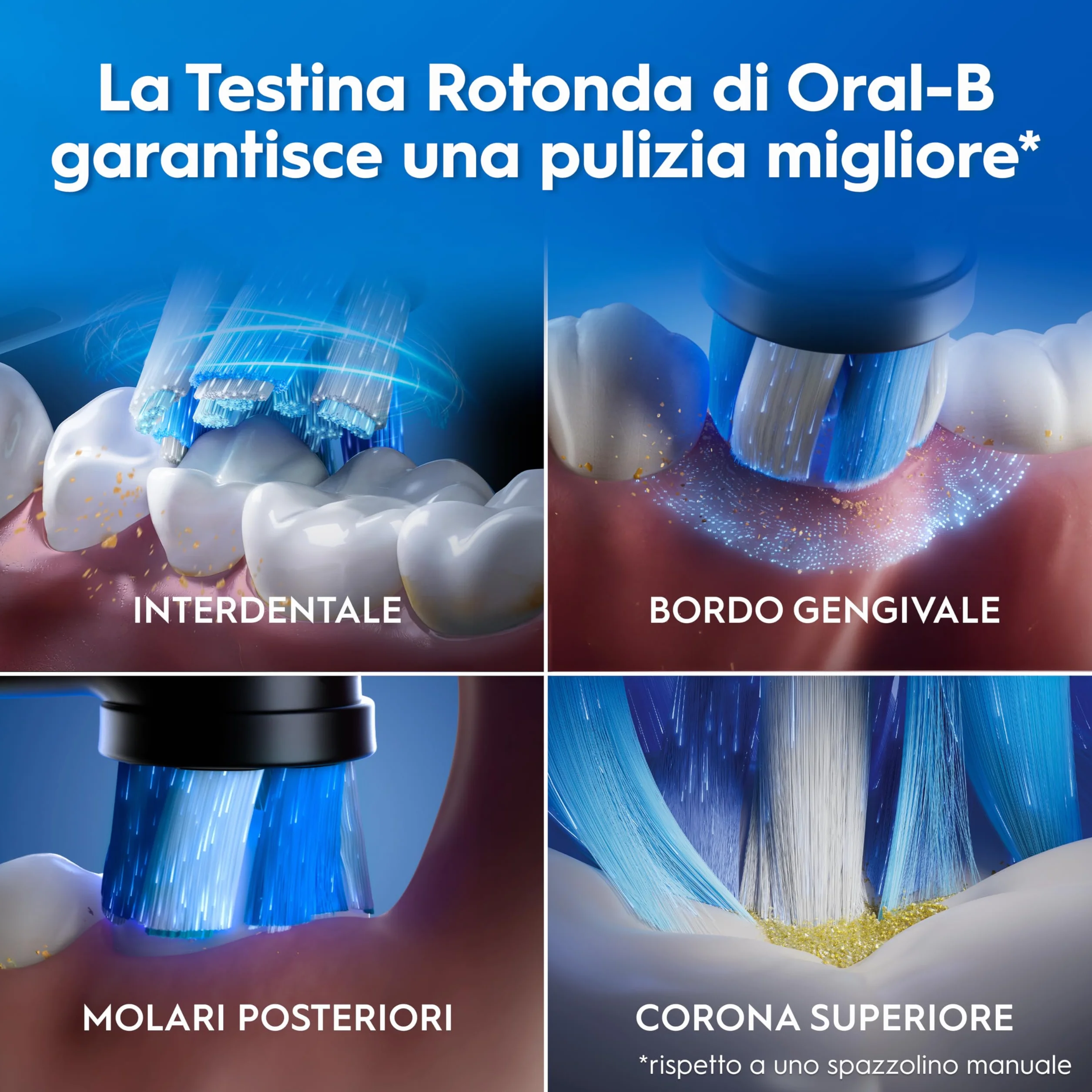 Oral-B iO 2 Spazzolino Elettrico Nero, 1 Testina Di Ricambio per Spazzolino Elettrico, Caricatore, Custodia Da Viaggio + 1 Dentifricio Oral B Advanced Rigenera Smalto, Pulizia Denti Efficace