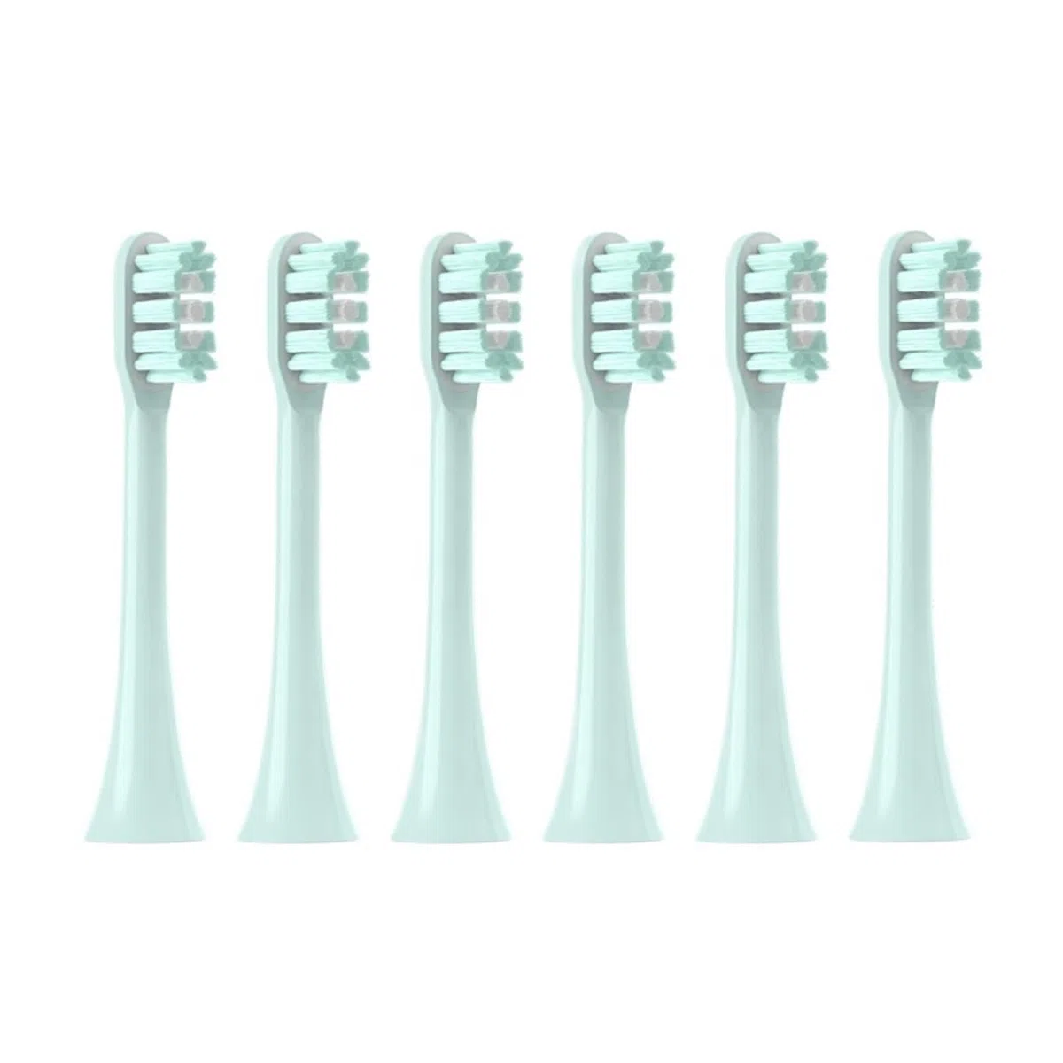 Testine for spazzolino elettrico sonico da 4/6 pezzi, compatibili con SOOCAS, spazzola con setole morbide DuPont, confezionate sottovuoto(6MintGreen)