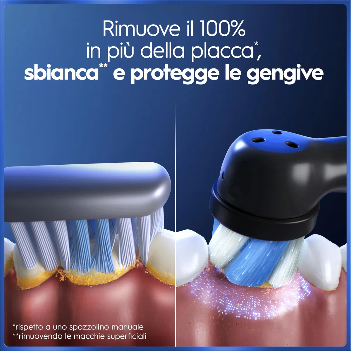 Oral-B iO 5, 2 Spazzolini Elettrici, 2 Testina Ricambio, Custodia, Bianco e Nero - 2 Testine di Ricambio per Spazzolino Elettrico, Ricaricabile, Custodia, Sensore di Pressione, Pulizia Denti