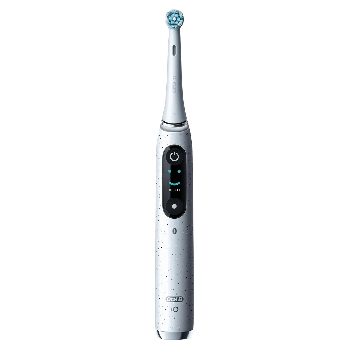 Oral-B iO 10 Spazzolino elettrico con sensore di pressione, 4 testine, custodia da viaggio - 7 modalità, timer 2 min