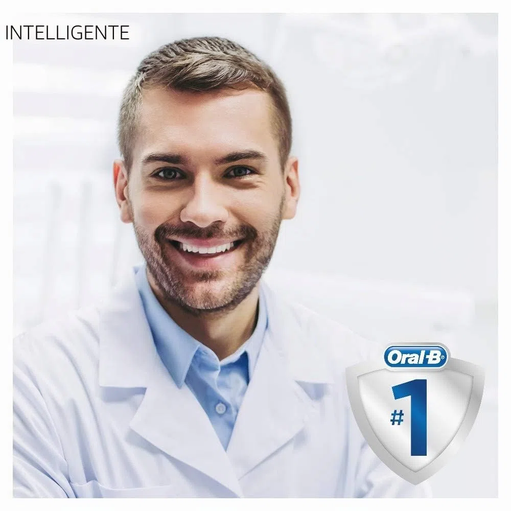 Spazzolino Elettrico Braun Oral-B Smart 5 5000N CrossAction, Bianco, 5 Modalità tra cui Sbiancante, Denti Sensibili e Protezione Gengive, 3 Testine di Ricambio, Custodia da Viaggio in Plastica