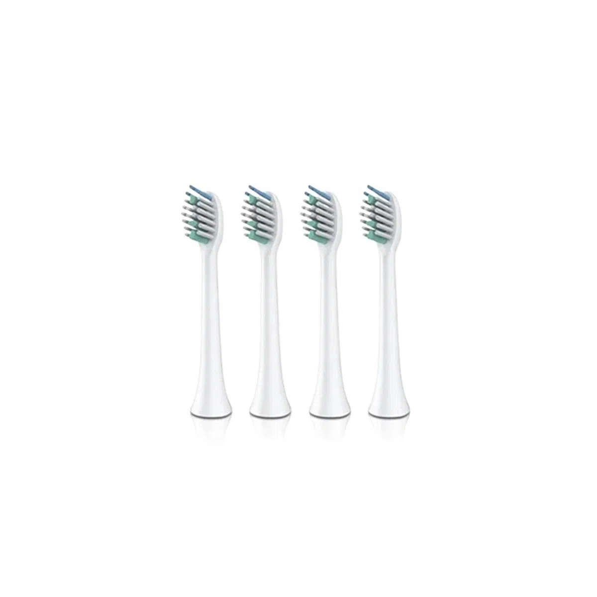 Testina di ricambio for spazzolino elettrico da 4 pezzi, compatibile con Sarmocare, spazzolino ultrasonico S100(White-4)