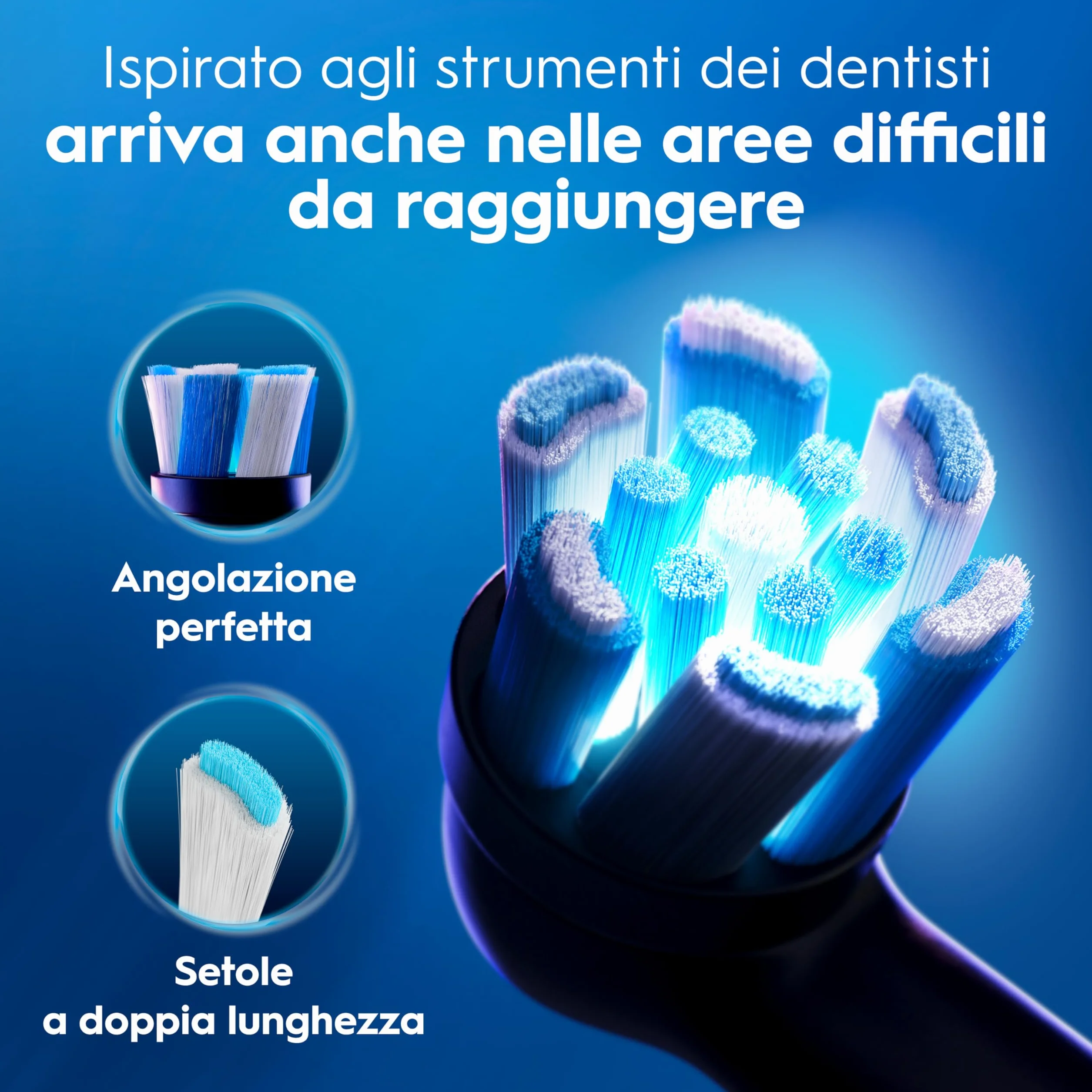 Oral-B iO 2 Spazzolino Elettrico Nero, 1 Testina Di Ricambio per Spazzolino Elettrico, Caricatore, Custodia Da Viaggio + 1 Dentifricio Oral B Advanced Rigenera Smalto, Pulizia Denti Efficace