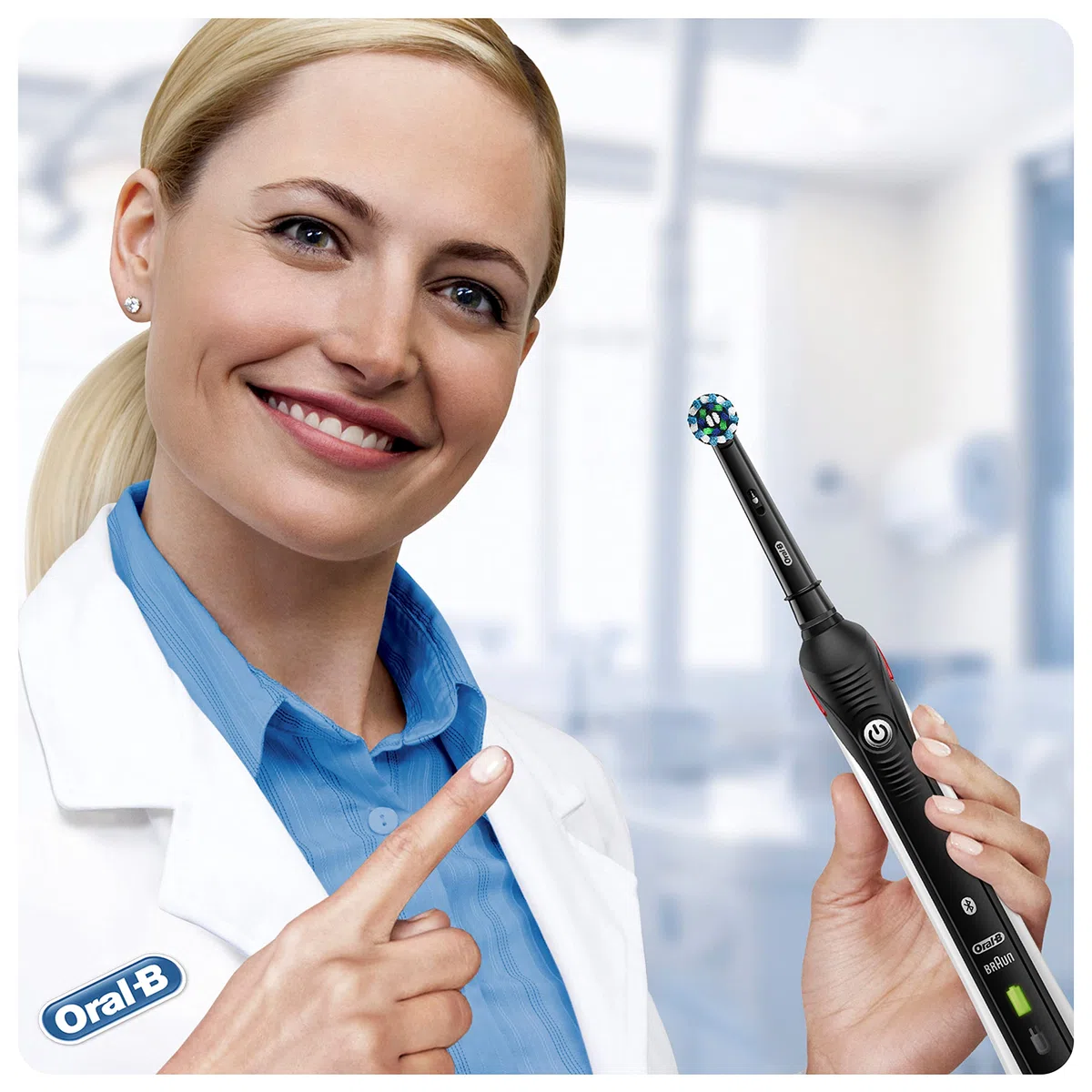 Oral-B Spazzolino Elettrico Ricaricabile Smart 4 4500 Nero, 2 Testine, 1 Custodia da viaggio, 1 Spazzolino +1 Dentifricio Pro-Expert Pulizia Profonda