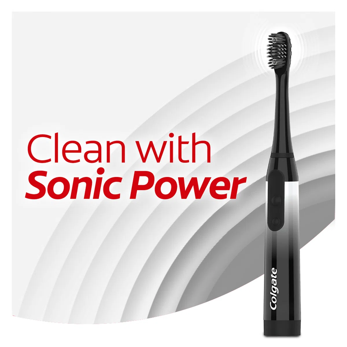 Colgate Spazzolino da denti a batteria Sonic 360 Carbone, confezione da 2