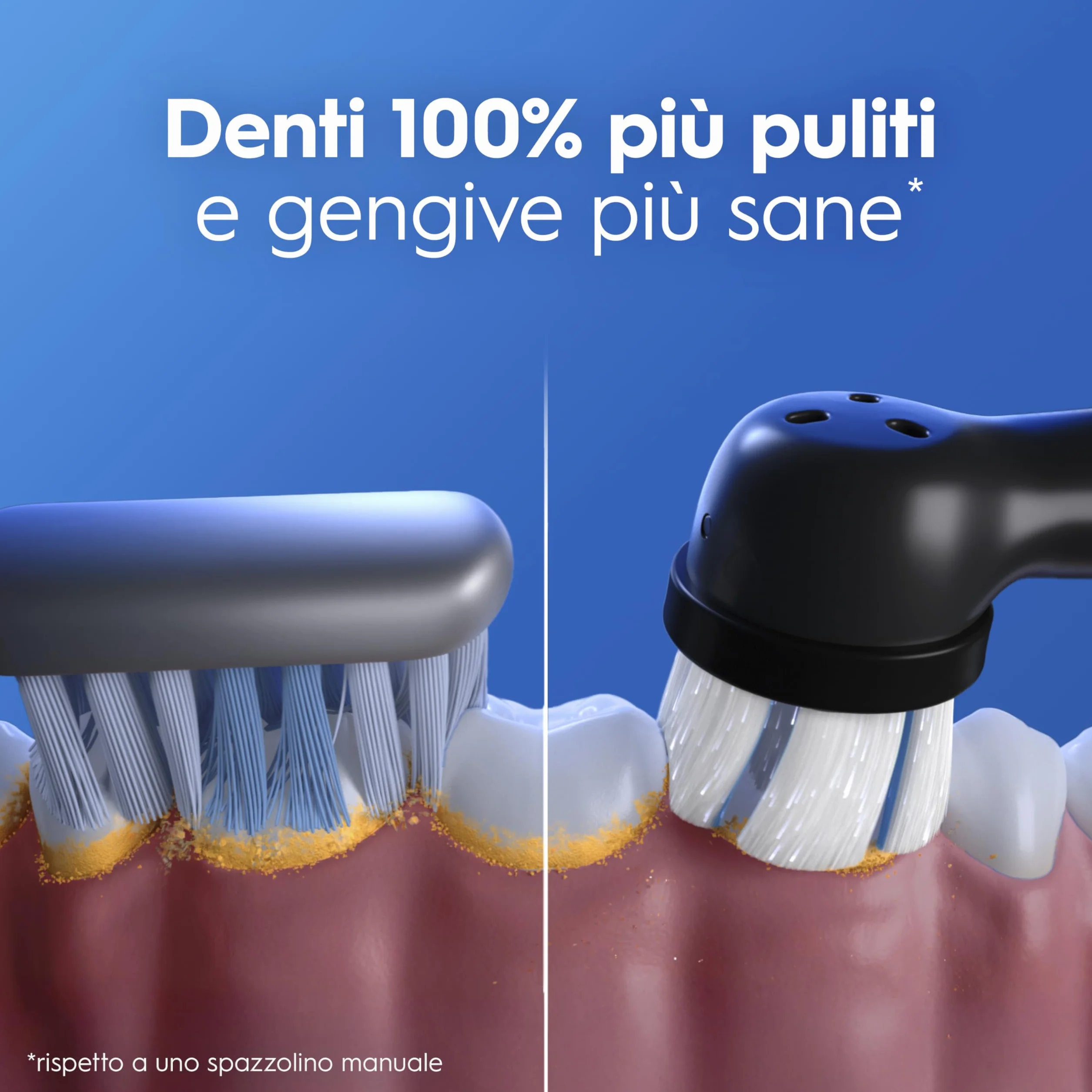 Oral-B iO 3 Spazzolino Elettrico, 1 Testina di Ricambio, Custodia, Nero - 1 Testine di Ricambio per Spazzolino Elettrico, Ricaricabile, Custodia Viaggio + 1 Dentifricio Advanced Protezione Sensibilità