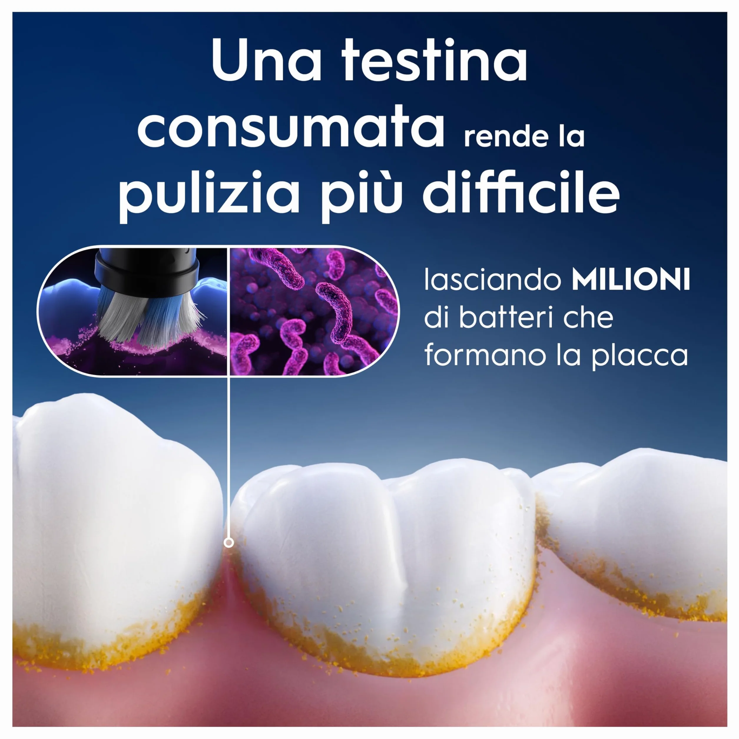 Oral-B Testine di Ricambio iO Gentle Care, Nere, 6 Ricambi - 6 Testine di Ricambio per Spazzolino Elettrico, Rotonde Originali per Gengive Sensibili, Setole Angolate per Rimuovere la Placca