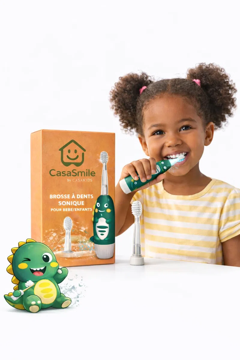 Spazzolino elettrico per bambini - Modello Dino | CasaSmile