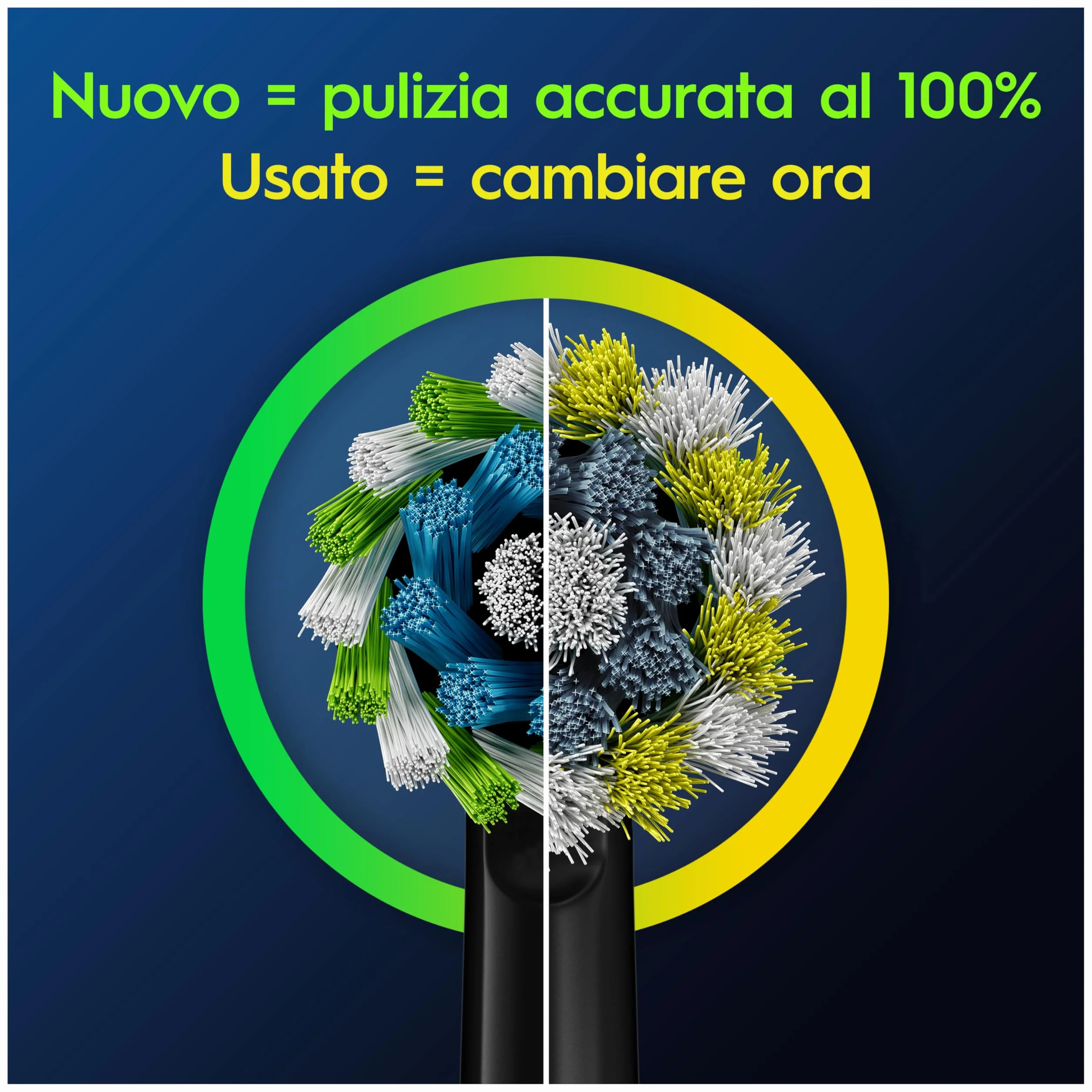 Oral-B Testina Di Ricambio PRO Cross Action Nera, Confezione Da 12 Testine