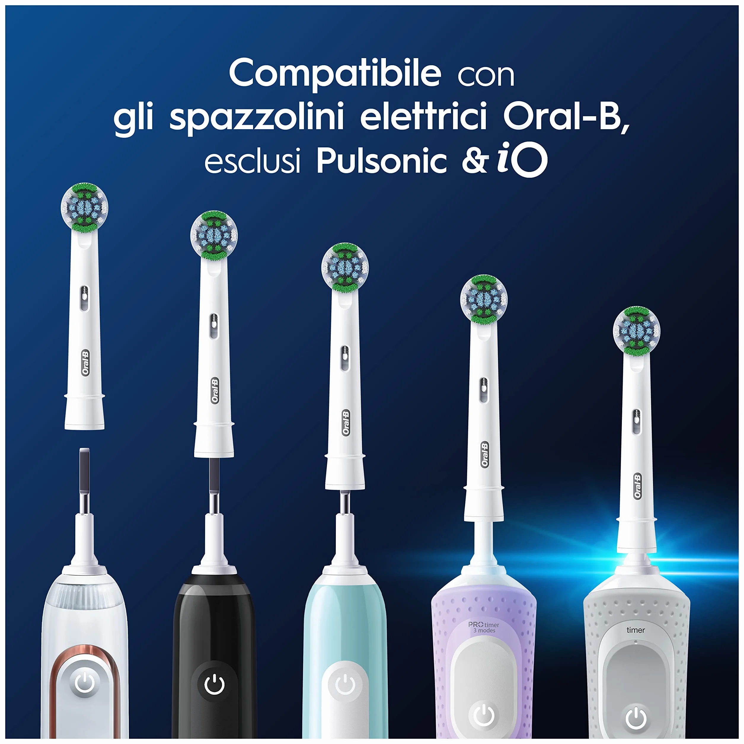 Oral-B Testine Di Ricambio per Spazzolino Elettrico Oral B, 12 Testine Pro Precision Clean, Per Una Pulizia Denti Efficace, Confezione Adatta Alla Buca Delle Lettere
