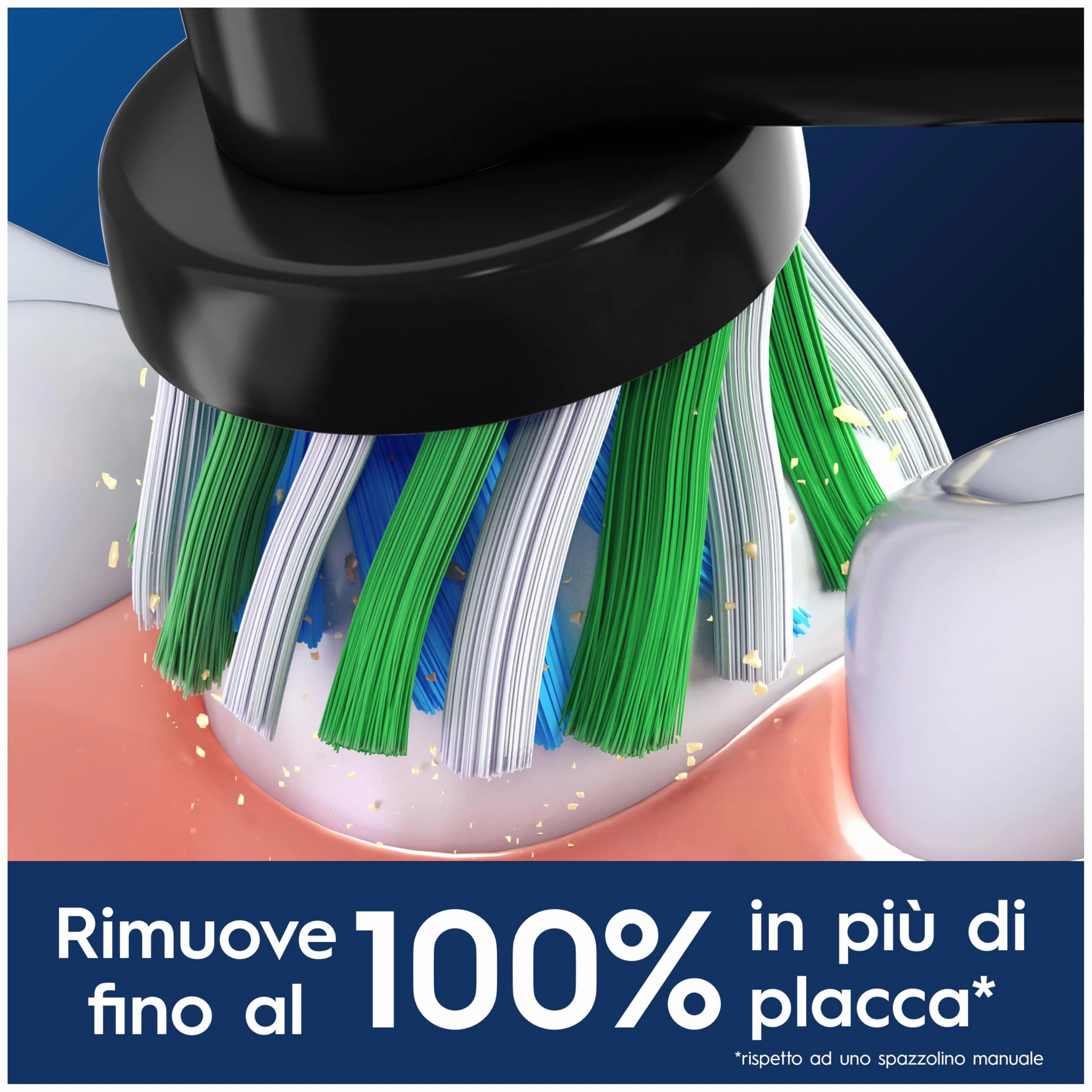 Oral-B Testina Di Ricambio PRO Cross Action Nera, Confezione Da 12 Testine