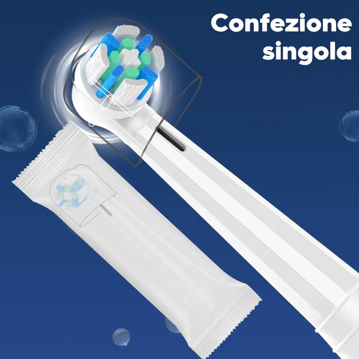 8 Testine di Ricambio Compatibili con Oral B IO 3N/3/4/5/6/7/8/9/10 Series Spazzolino elettrico IO, Testina Spazzolino Compatibile con Oral B IO Per la pulizia dei denti (Nero/Bianco)