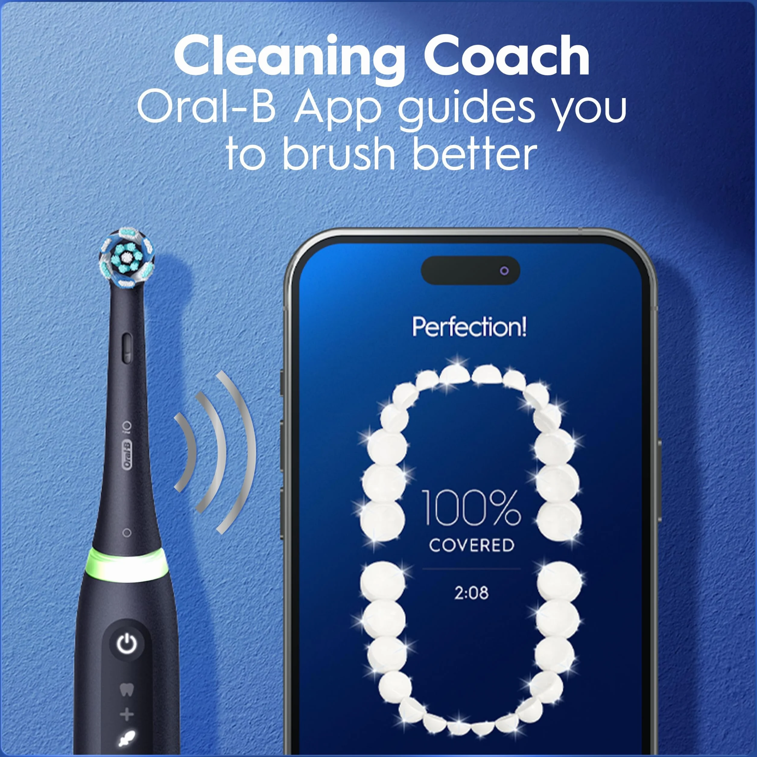Oral-B iO Series 5 Spazzolino Elettrico con (1) Testina, Ricaricabile, Bianco