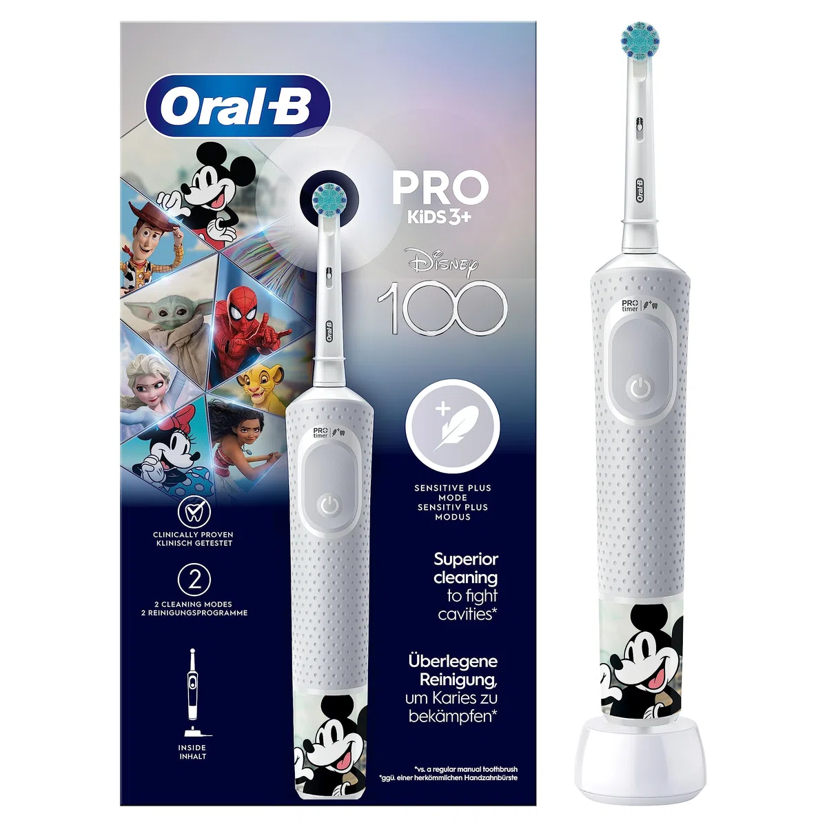 Oral-B Spazzolino Elettrico Ricaricabile Pro Kids, Edizione Speciale, 1 Testina, Per Bambini da 3 Anni In Su. 1 Spazzolino