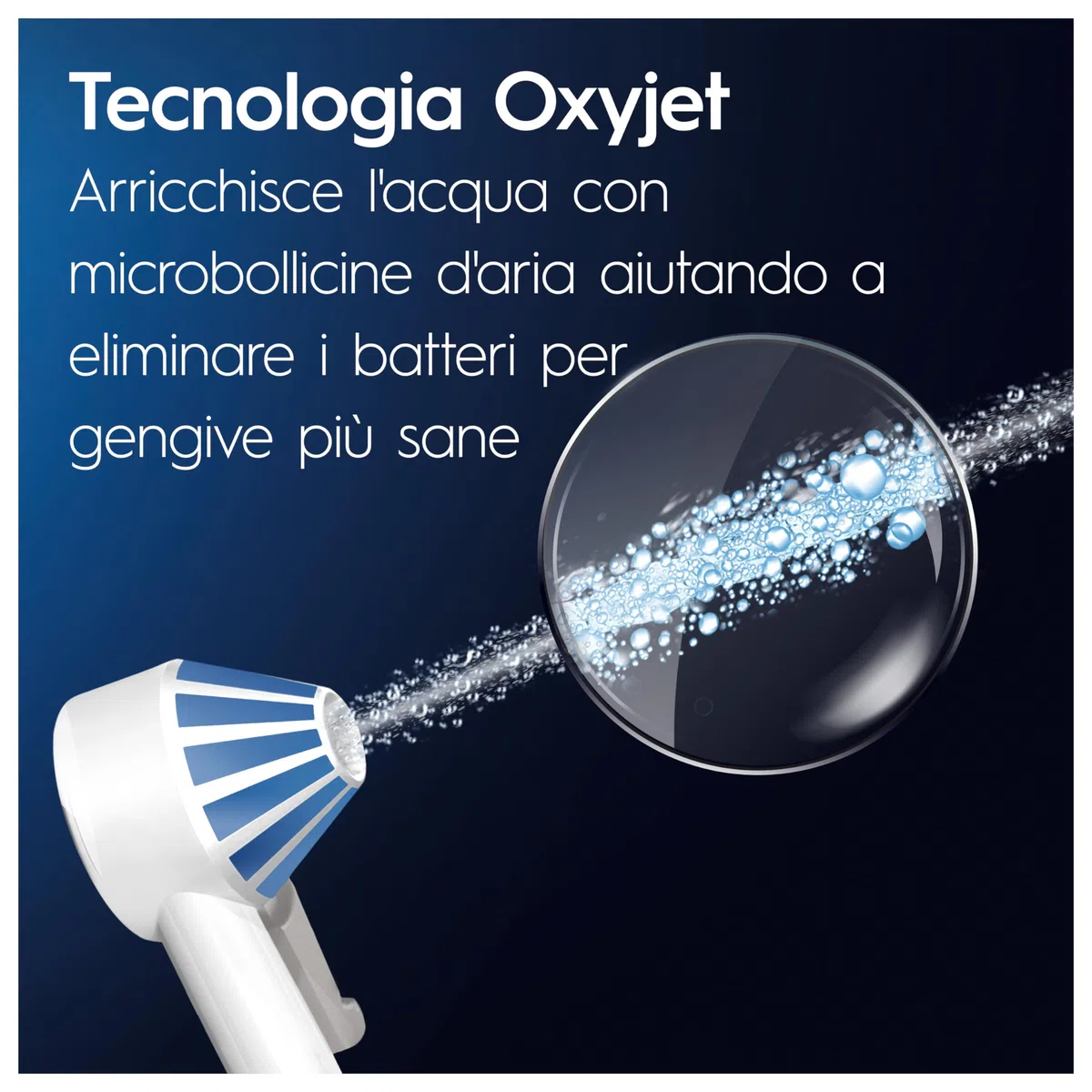 Oral-B Idropulsore, 2 Beccucci Oxyjet, Spazzolino Elettrico iO6, 2 Testine, Bianco - 1 Idropulsore con Beccuccio Oxyjet e Beccuccio con Getto D'Acqua, 2 Testine di Ricambio per Spazzolino Elettrico,