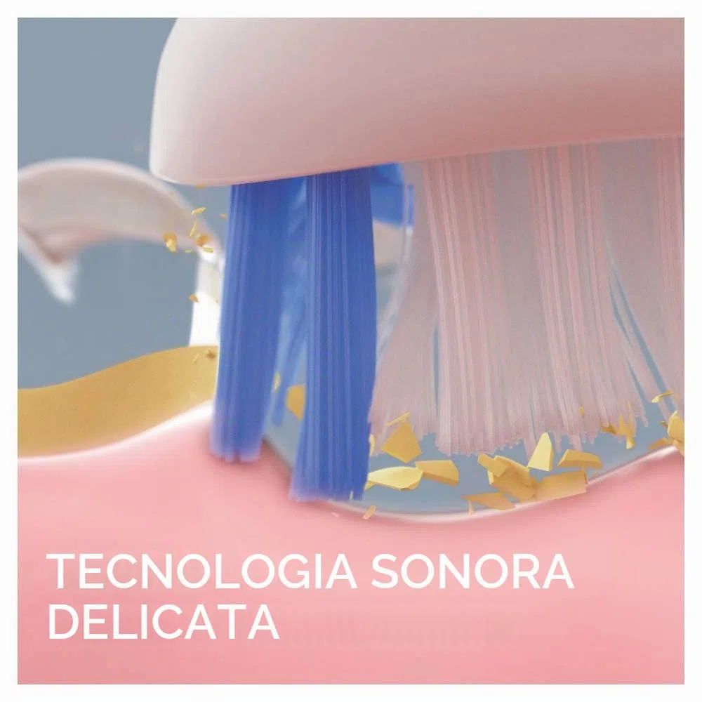 Oral-B Pulsonic Slim Clean 2000 - Spazzolino elettrico sonico elettrico, 2 modalità di pulizia per la cura dei denti e gengive sane, con timer, design by Marrone, nero