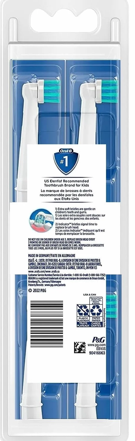 Oral-B Kids Stages Power Frozen - Set di 4 testine di ricambio