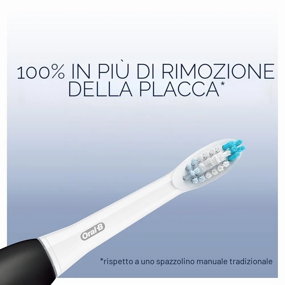 Oral-B Pulsonic Slim Clean 2000 - Spazzolino elettrico sonico elettrico, 2 modalità di pulizia per la cura dei denti e gengive sane, con timer, design by Marrone, nero