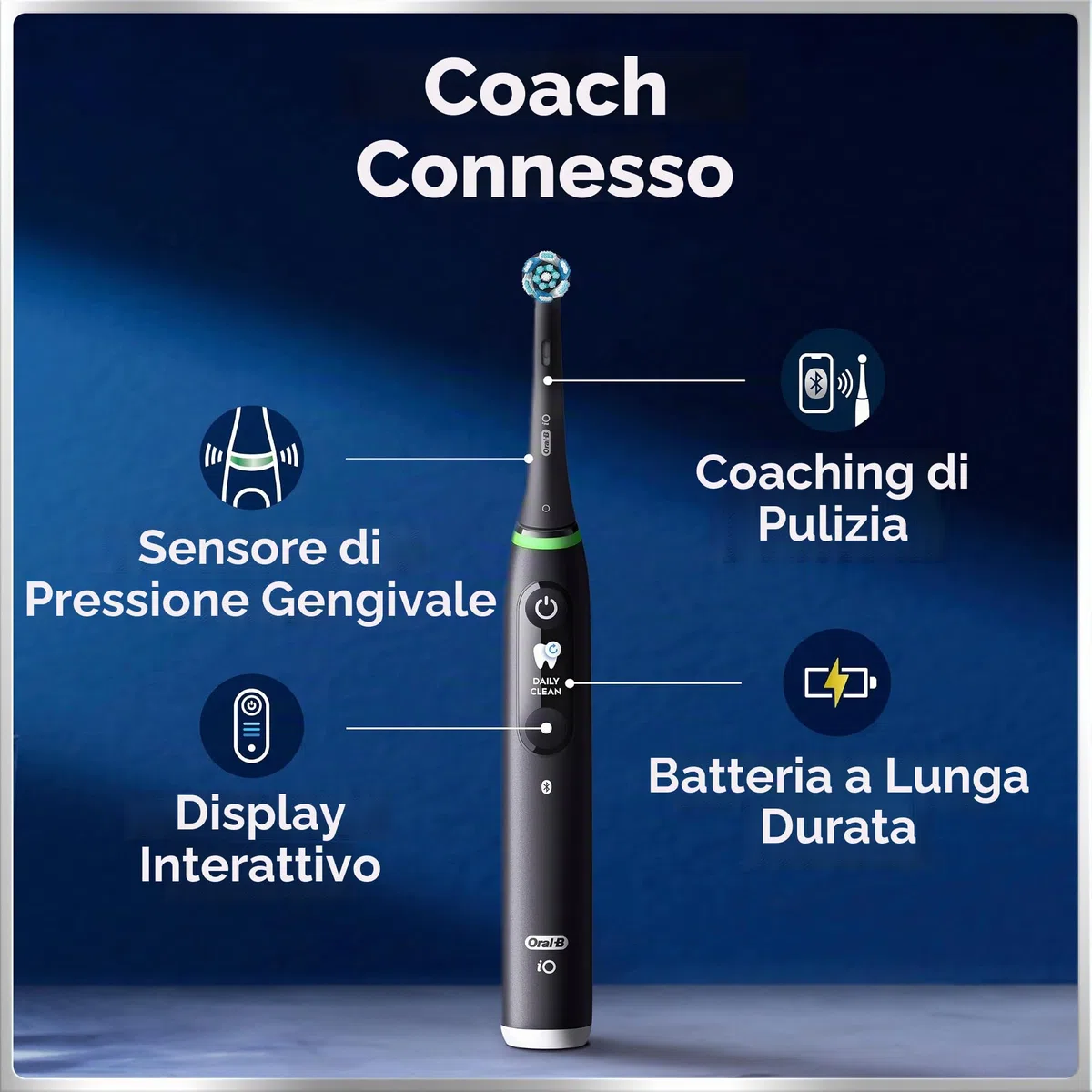 Oral-B iO Series 6 Electric Toothbrush with (1) Brush Head, Gray Opal