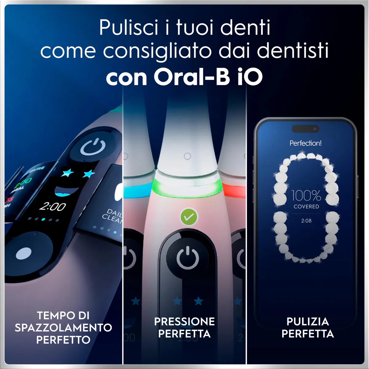 Oral-B Spazzolino Elettrico Ricaricabile iO 6N Rosa, 2 Testine Di Ricambio, 1 Custodia Da Viaggio. 1 Spazzolino