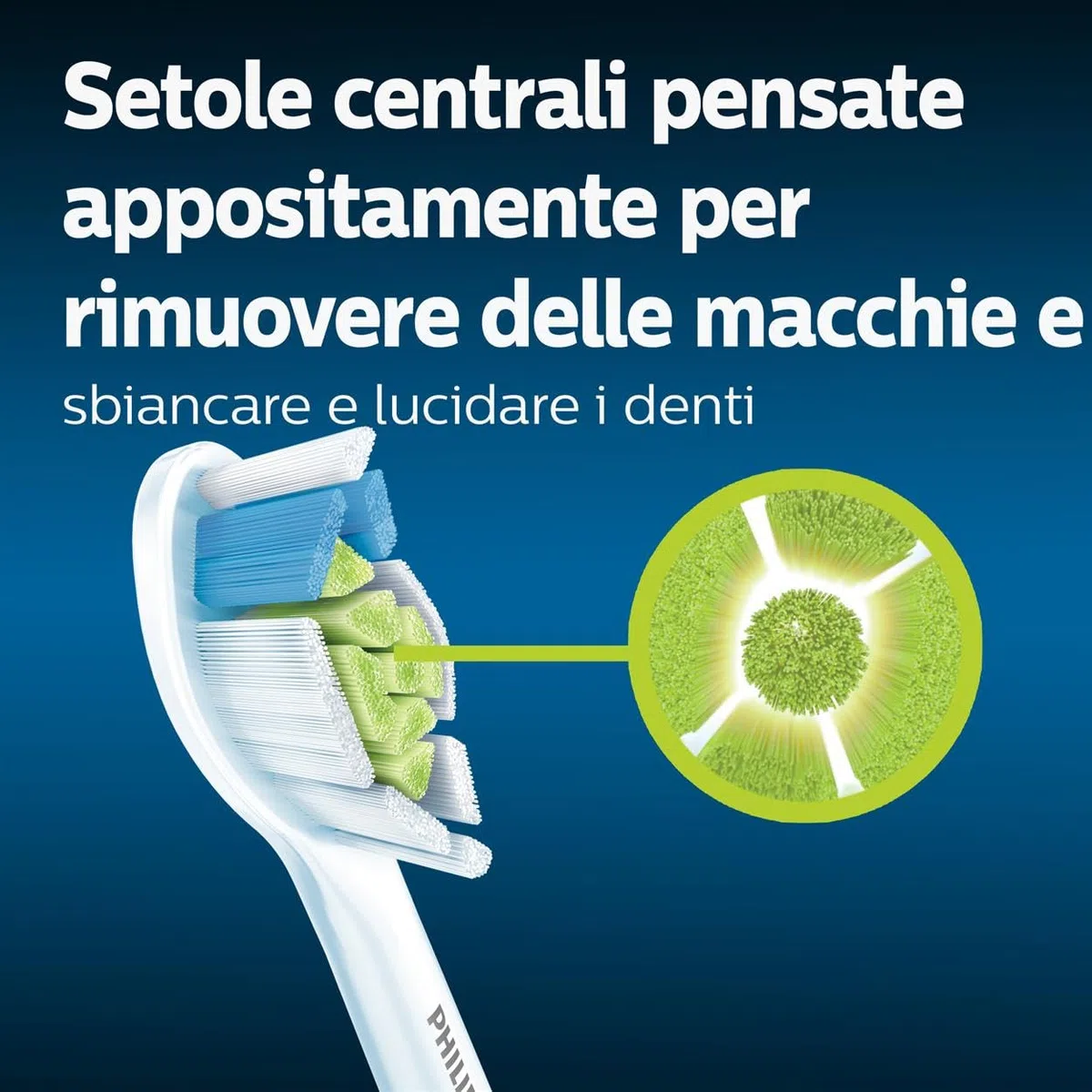 Philips Sonicare HX6064/10, Pack da 4 Testine di Ricambio W2 Optimal White Standard per Spazzolino Elettrico Sonico, con RFID, Per Denti Bianchi, Bianco
