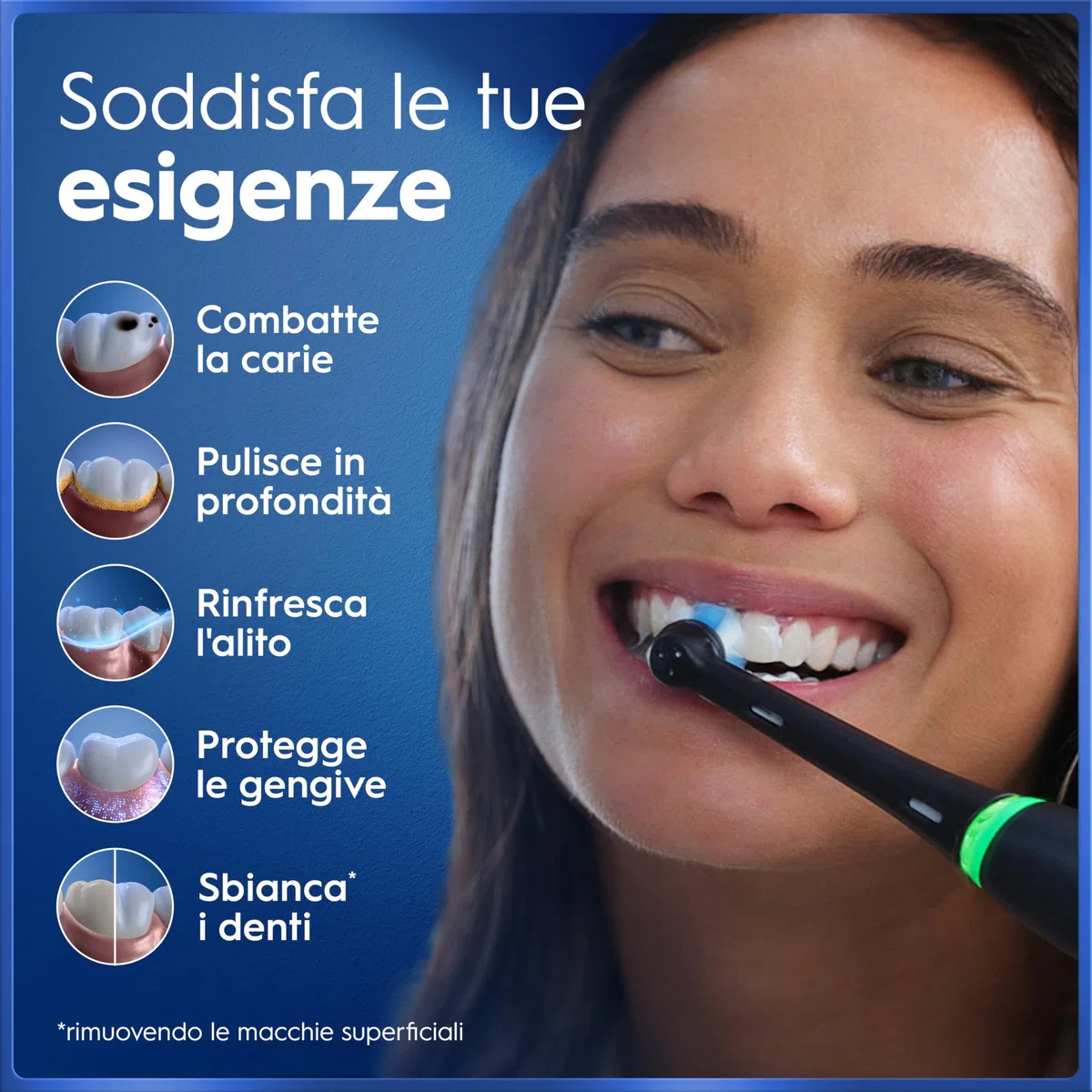 Oral-B iO 5, 2 Spazzolini Elettrici, 2 Testina Ricambio, Custodia, Bianco e Nero - 2 Testine di Ricambio per Spazzolino Elettrico, Ricaricabile, Custodia, Sensore di Pressione, Pulizia Denti