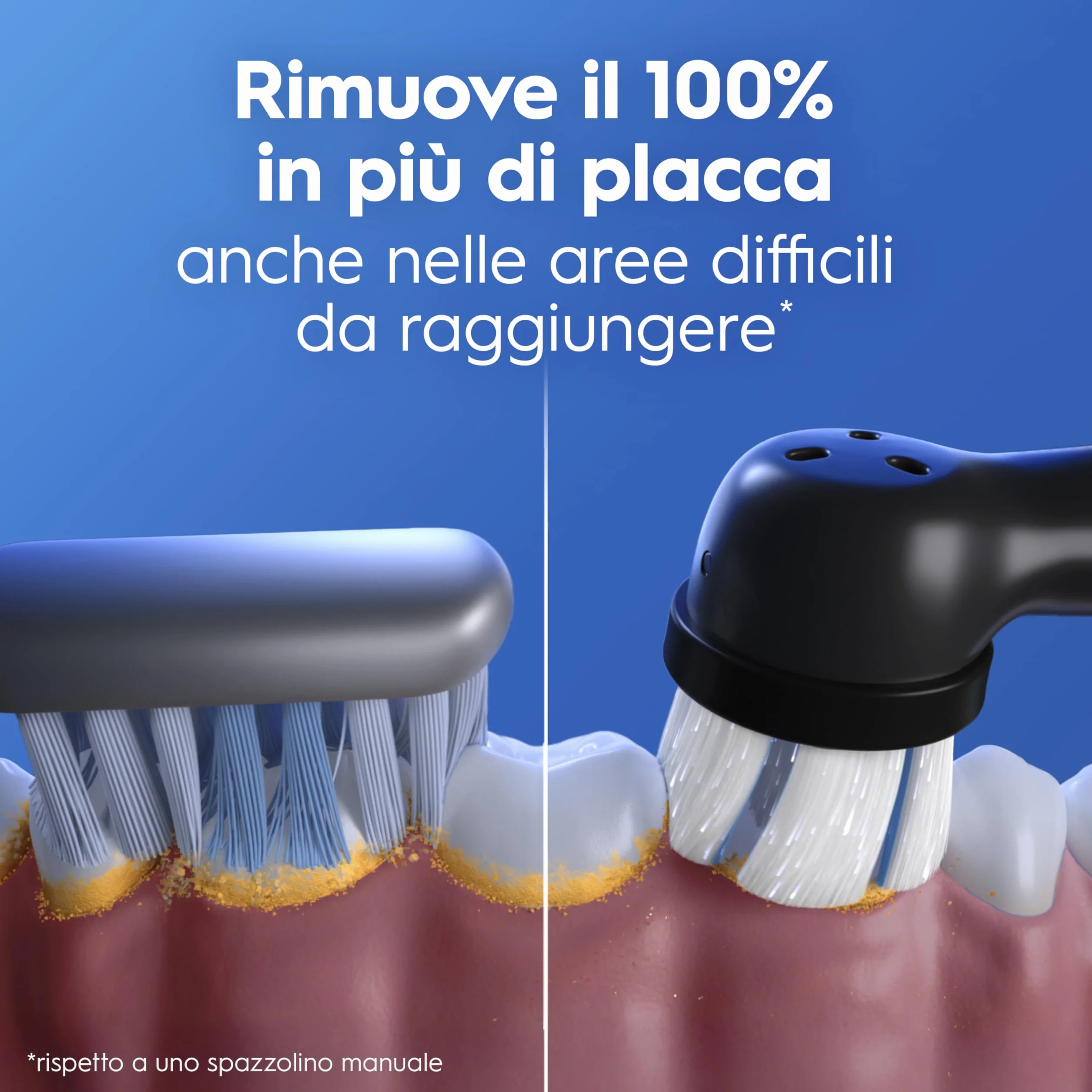 Oral-B iO 2 Spazzolino Elettrico Nero, 1 Testina Di Ricambio per Spazzolino Elettrico, Caricatore, Custodia Da Viaggio + 1 Dentifricio Oral B Advanced Rigenera Smalto, Pulizia Denti Efficace